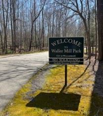 Waller Mill Park sign 